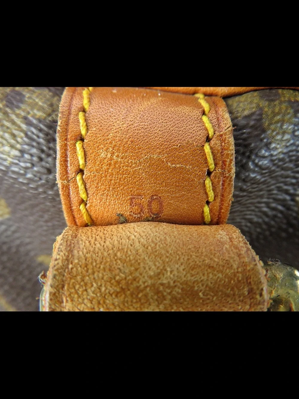 Louis Vuitton Brown Monogram Duffel with Tan Leather Trim